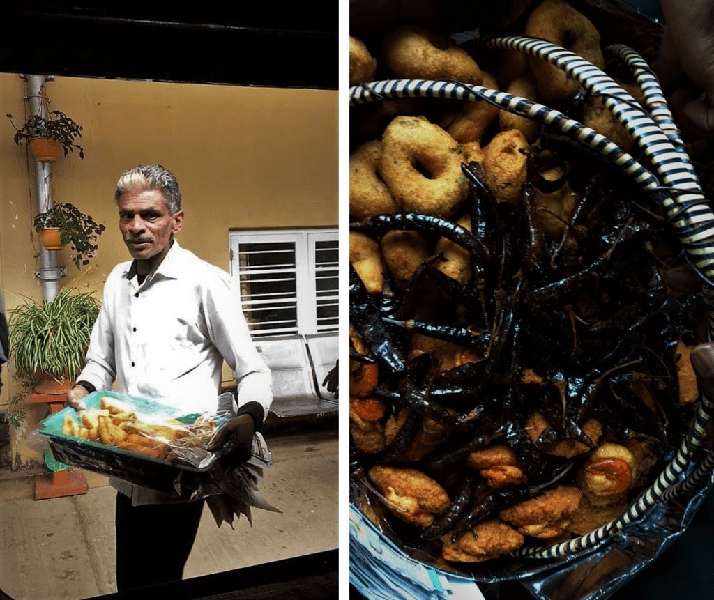 Street food in Sri Lanka; vadai